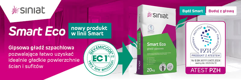 Linia Smart powiększa się o gładź gipsową Smart Eco!