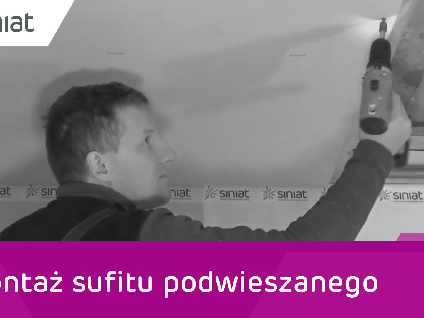 Montaż sufitu na konstrukcji krzyżowej