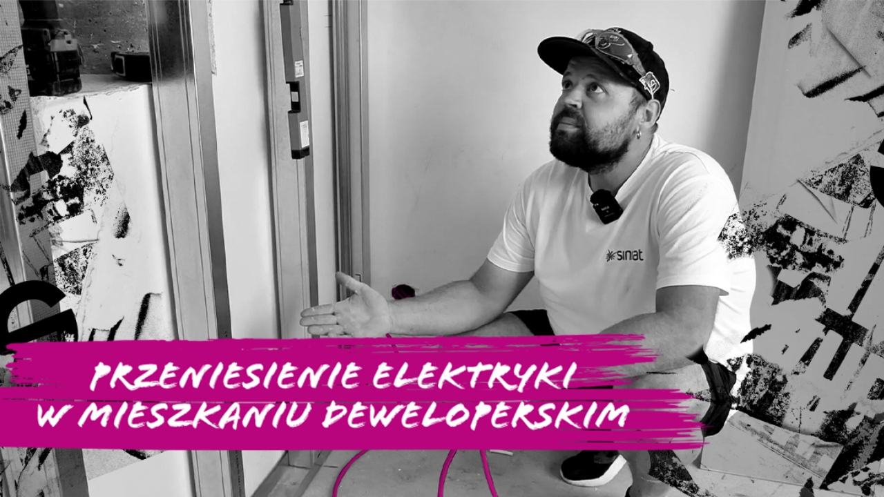 Przeniesienie elektryki w mieszkaniu deweloperskim by Siniat!